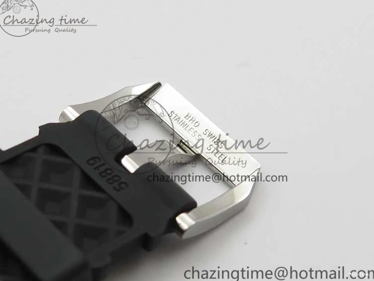 MIROTIME 0305 Aquatimer Chrono IW376702 SS BLS 1:1 Best Edition Black Dial on Black Rubber Strap A WellDesigned 7105